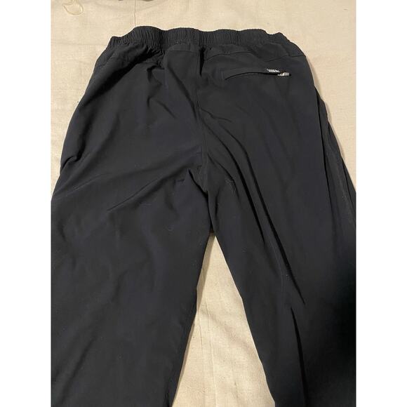 Eddie Bauer Stretch Cargo Jogger Women Size 8 Black 5 Pockets Fleece Lined Pants - Picture 4 of 14